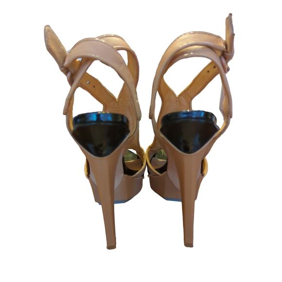 L.A.M.B leather calf hair southwestern chic stiletto heels - Picture 5 of 13